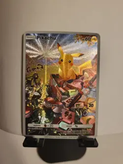 ART CARD ~ Pokemon Pocket TCG Pikachu Illustration Immersive TEXTURED ~ - Image 1