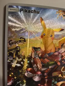 ART CARD ~ Pokemon Pocket TCG Pikachu Illustration Immersive TEXTURED ~ - Image 2