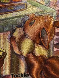 Pokemon Eevee Pocket TCG Custom Made Fan Art Holo With Texture - Image 2