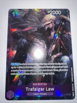 One Piece OP09-069 Emperors in the New World Trafalgar Law Rare Alt Art - Image 2