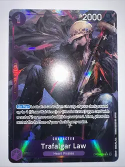 One Piece OP09-069 Emperors in the New World Trafalgar Law Rare Alt Art - Image 3