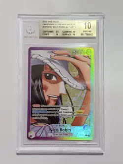One Piece Emperors in the New World - Nico Robin Leader Alternate Alt Art BGS 10 - Image 1