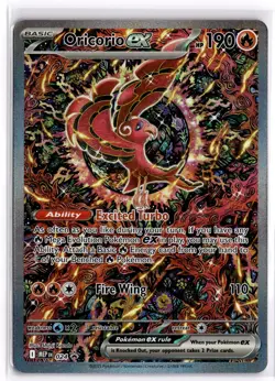 Pokemon TCG Oricorio ex 024 Mega Evolution Black Star Promo Illustration Rare - Image 1