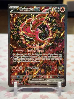 Pokemon Oricorio Ex MEP 024 Promo Card Mega Charizard X UPC Phantasmal Flames - Image 1