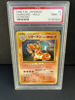🔥 1998 P.M. Japanese Charizard PSA Mint 9 - Holo CD promo #6 🔥 - Image 1