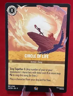 Disney Lorcana Fabled Circle of Life 26/204 NM Legendary - Image 1