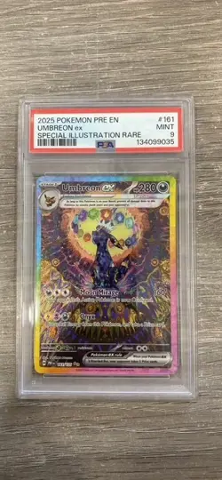 2025 POKEMON PRISMATIC EVOLUTIONS SPECIAL ILLUSTRATION RARE UMBREON EX PSA 9 - Image 1