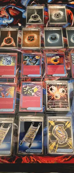 Pokemon Tcg Card Lot of 26 Holo Energy & Mixed Trainer Cards - Image 3