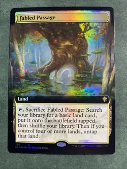 Fabled Passage (Extended Art) -FOIL Near Mint MTG Throne of Eldraine - Image 1