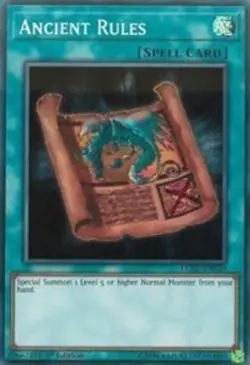 Ancient Rules - LCKC-EN039 - Secret Rare - 1st Edition Near Mint Yugioh Card - Image 1
