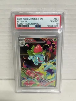 Pokemon Mega Evolution Ivysaur Illustration Rare #134 PSA 10 Gem Mint! 2025 - Image 2