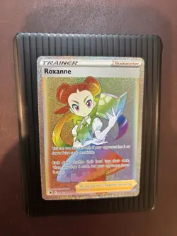 Roxanne 206/189 Astral Radiance FA Rainbow Secret Rare Holo Pokemon Card NM - Image 1