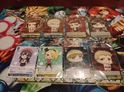 Chibi Promos Weiss Schwarz Trading Card Game Attack On Titan & Bunny Girl Senpai - Image 1
