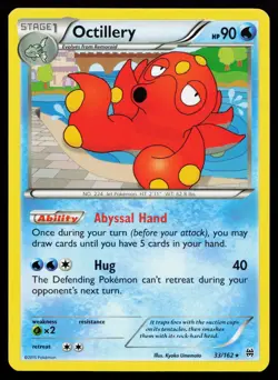 Octillery 33/162 Non Holo Rare Deck Exclusive BREAKthrough Pokemon Card - Image 1