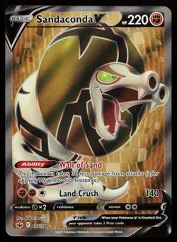 Sandaconda V (Full Art) 175/198 Ultra Rare SWSH06: Chilling Reign Pokemon Card - Image 1