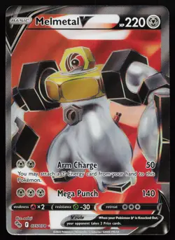 Melmetal V (Full Art) 075/078 Ultra Rare Pokemon GO Pokemon Card - Image 1