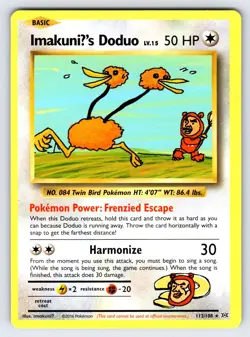 Imakuni's Doduo 112/108 2016 XY Evolutions Pokemon Card TCG Secret Rare - Nm - Image 1