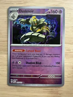 Dusknoir 037/131 Rare Pokeball Holo - Pokemon Prismatic Evolutions Card - NM - Image 1