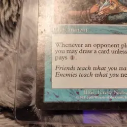 MTG Rhystic Study: Prophecy, Regular, Blue Enchantment, 45/143. 1993-2000 Card - Image 5