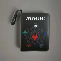Magic The Gathering Card Zippered Card Binder 50 4-pocket Pages MtG Notebook - Image 1