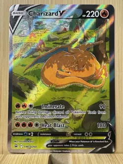 Charizard v SWSH260 Holo Promo Card Sword & Shield, Near Mint NM Condition - Image 2