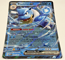Blastoise ex 009/165 Jumbo Card PROMO CARD BLOOMING WATERS Holo - Image 1