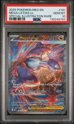 Pokemon TCG Mega Latias EX Sir 181/132 Holo Card Mega Evolution Series PSA 10 - Image 1