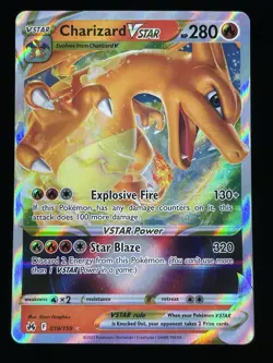 Charizard Vstar 019/159 Crown Zenith NM Ultra Rare Pokemon Card - Image 1