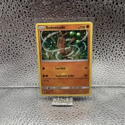 Sudowoodo SM207 Pokemon Sun & Moon Black Star Promo Cosmos Holo Rare Card - Image 1