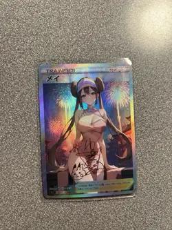 Rosa Waifu Custom Poke Mon Anime Card. Read Description - Image 1