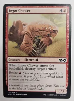MTG Magic The Gathering Card Ingot Chewer Creature Elemental Ultimate Masters - Image 1