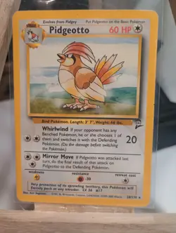 Pidgeotto 28/130 Non-Holo Rare Card Base Set LP Vintage - Image 1