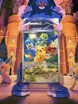 Pikachu 027 Sv: Pokemon Scarlet & Violet Promo Card Holo (Sealed) - Image 1