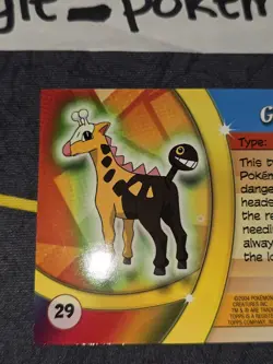 Girafarig #29 Pokemon Topps Advanced Challenge Card NM - Image 5