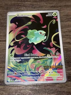 Bulbasaur 133/132 Illustration Rare Mega Evolution STAMPED Promo Pokemon Card - Image 1