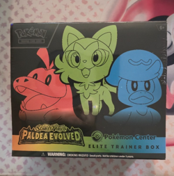Pokemon Elite Trainer Box Paldea Evolved Pokemon Center ETB Exclusive - Image 1