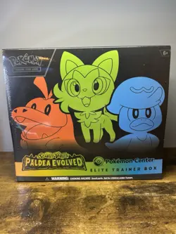 Pokemon Center Exclusive Paldea Evolved Elite Trainer Box Sealed ETB - Image 1
