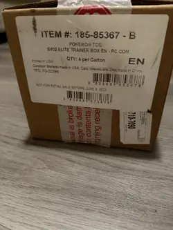 Pokemon Center EXCLUSIVE Paldea Evolved Elite Trainer Box ETB SEALED Case Of 4 - Image 1