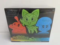 2023 Pokemon Paldea Evolved Pokemon Center Sealed ETB Elite Trainer Box - Image 1