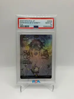 2025 MTG FINAL FANTASY: THROUGH THE AGES #0008 DARKNESS OF ETERNITY FOIL PSA 10 - Image 1