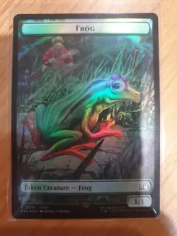 Frog 18 / Hero 9 Final Fantasy Token (FIN) MTG Foil NM - Image 1
