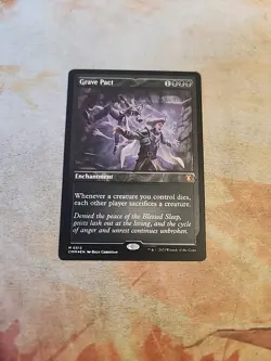 Grave Pact Foil Etched Commander Masters MTG NM - Image 1