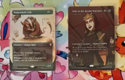 MTG Avatar Badgermole Cub Boarderless Foil (and More) - Image 1