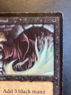 MTG Dark Ritual Beta Edition Heavily Played Condition Black Instant!! - Image 4