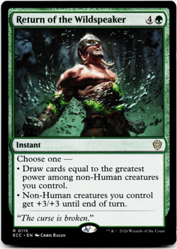 Return of the Wildspeaker [Commander: Lorwyn Eclipsed] Magic MTG *LP* 🌳 - Image 3