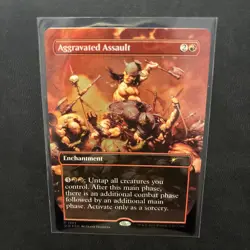 MTG Aggravated Assault (Rainbow Foil) Secret Lair Frank Frazetta 1983 NM - Image 2