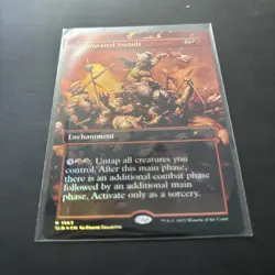 MTG Aggravated Assault (Rainbow Foil) Secret Lair Frank Frazetta 1983 NM - Image 3