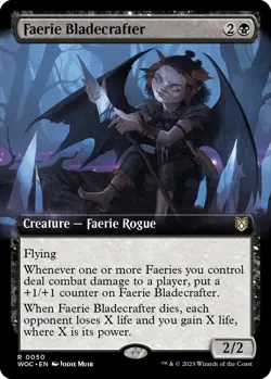 MTG Faerie Bladecrafter (Extended Art) - 50 / English / Near Mint - Image 1