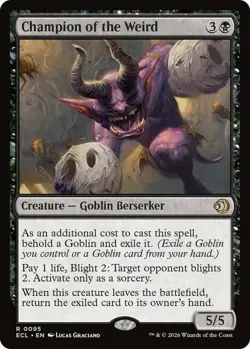 1x Champion of the Weird - Foil NM-Mint, English Lorwyn Eclipsed MTG Magic - Image 1