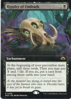 MTG: Modern Horizons 3: Extended Art Ripples of Undeath: LP Condition - Image 1
